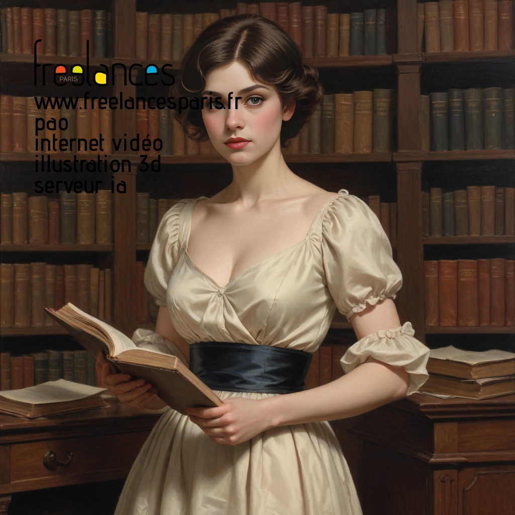 Pao mise en page internet vidéo illustration 3d serveur IA générative AI freelance paris studio de création magazines PI42Q0H0